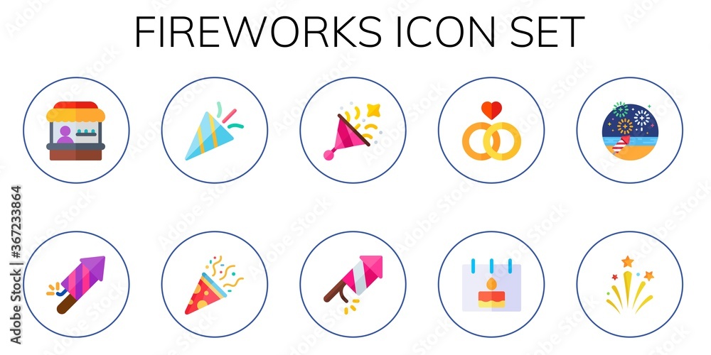 fireworks icon set fireworks icon set