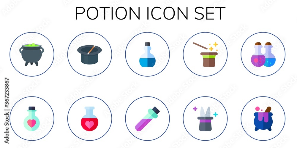 potion icon set