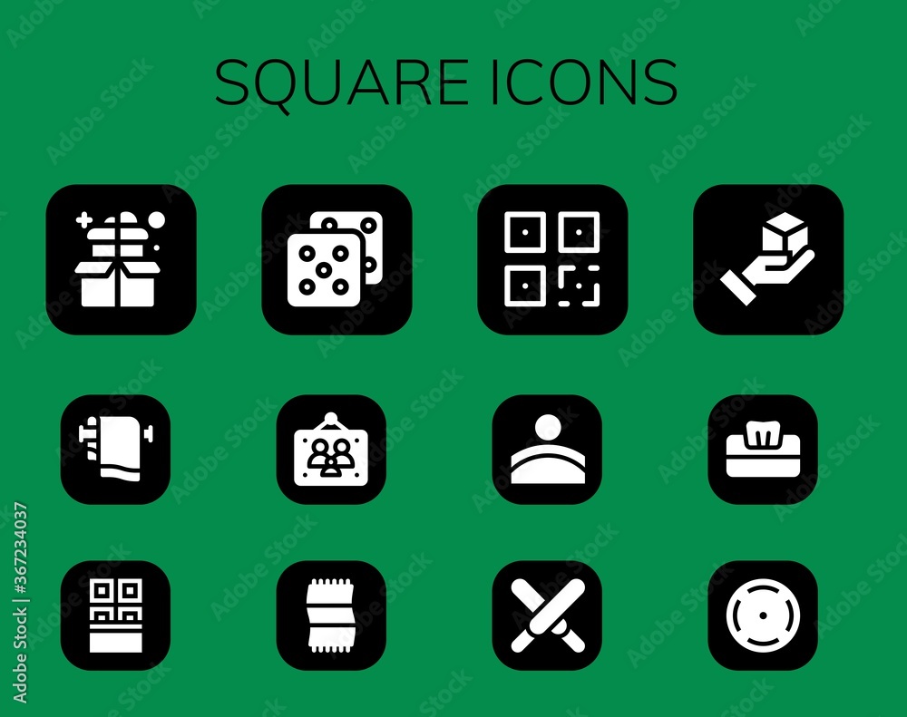 Modern Simple Set of square Vector filled Icons Modern Simple Set of square Vector filled Icons