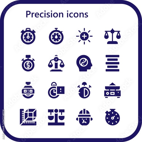 precision icon set