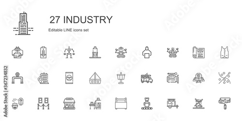 industry icons set