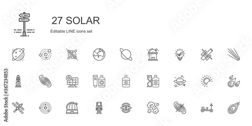 solar icons set