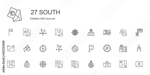 south icons set