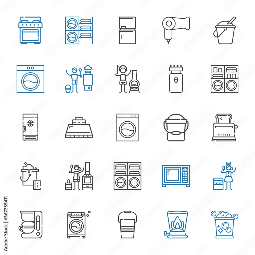 appliance icons set