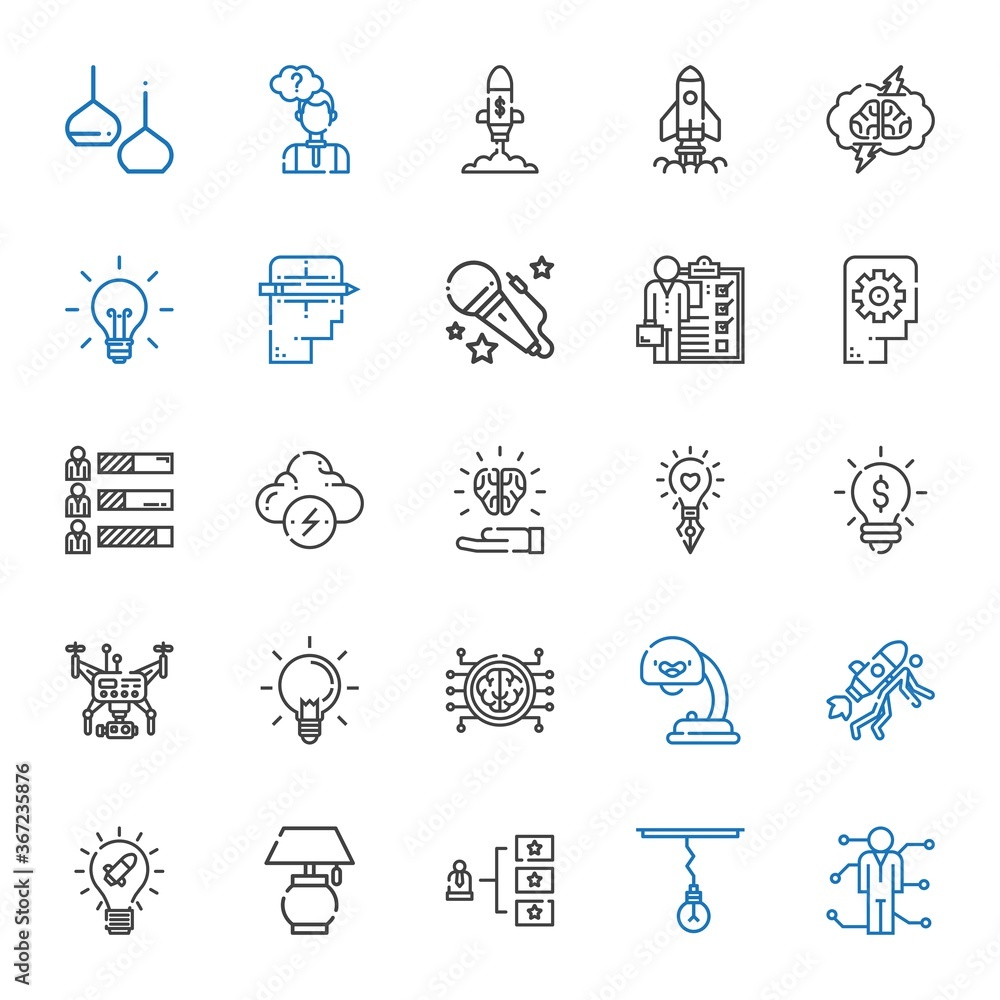 innovation icons set