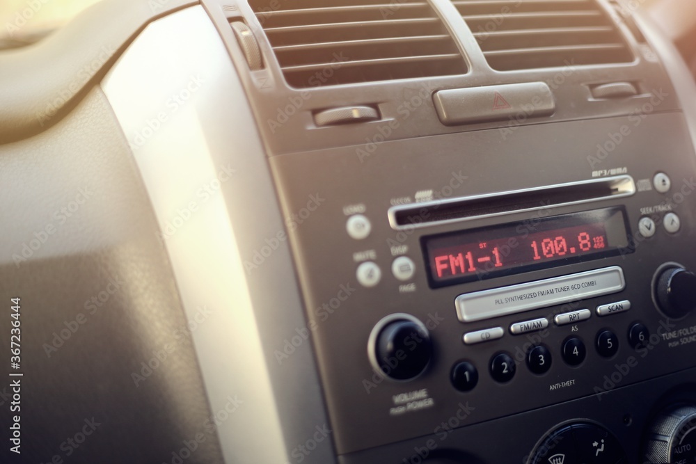 Fototapeta premium old radio cassette player