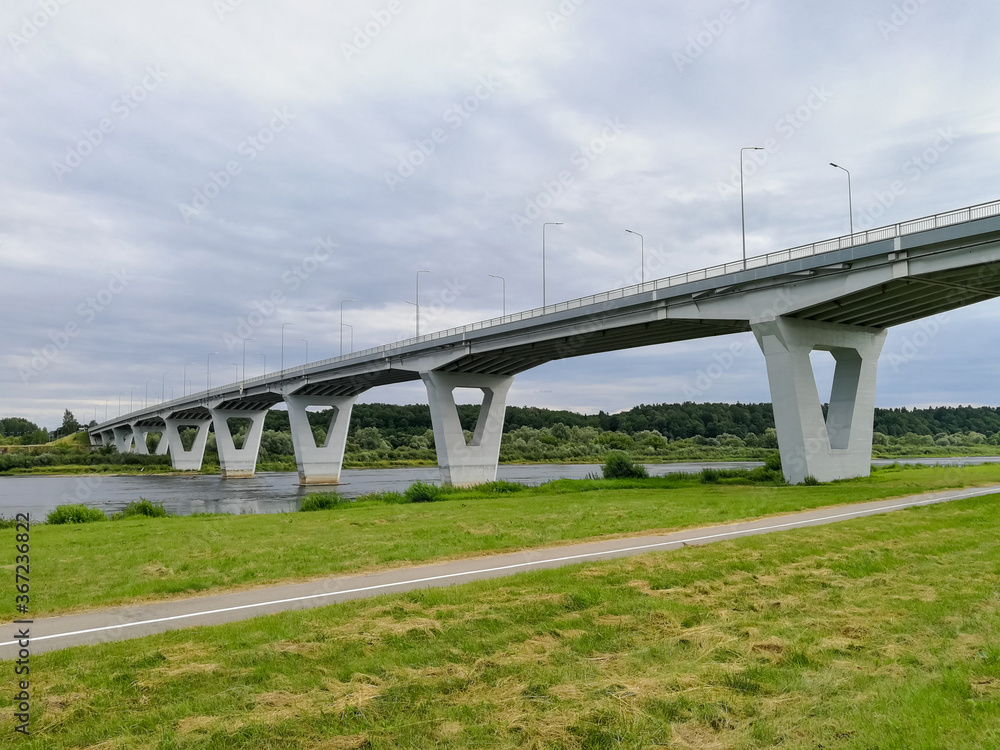 Jurbarkas-Kiduliai Bridge in Jurbarkas, Lithuania Jurbarkas-Kiduliai Bridge in Jurbarkas, Lithuania