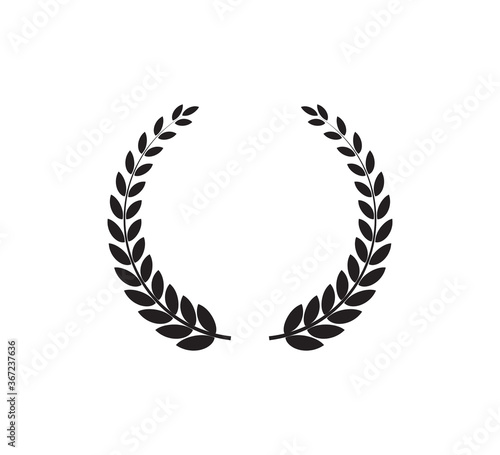 Laurel icon vector logo design template