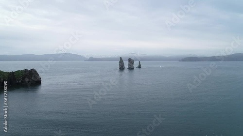 Aerial view of beautiful Avacha bay