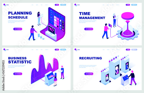 illustration, website, web, template, vector, page, flat, landing, banner, concept, background