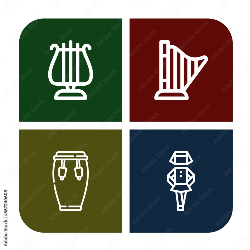 harp simple icons set harp simple icons set