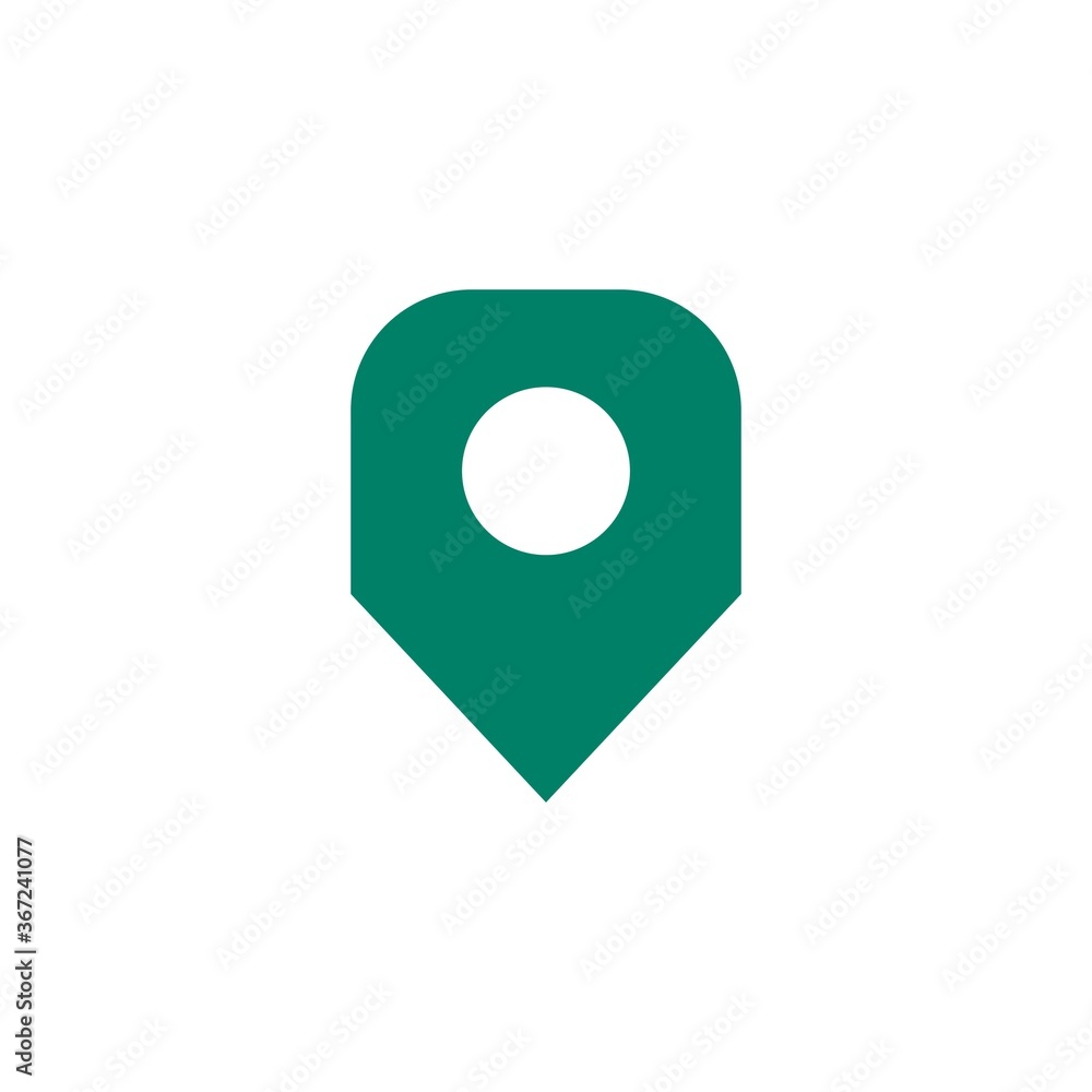 abstract geometric pin location icon abstract geometric pin location icon
