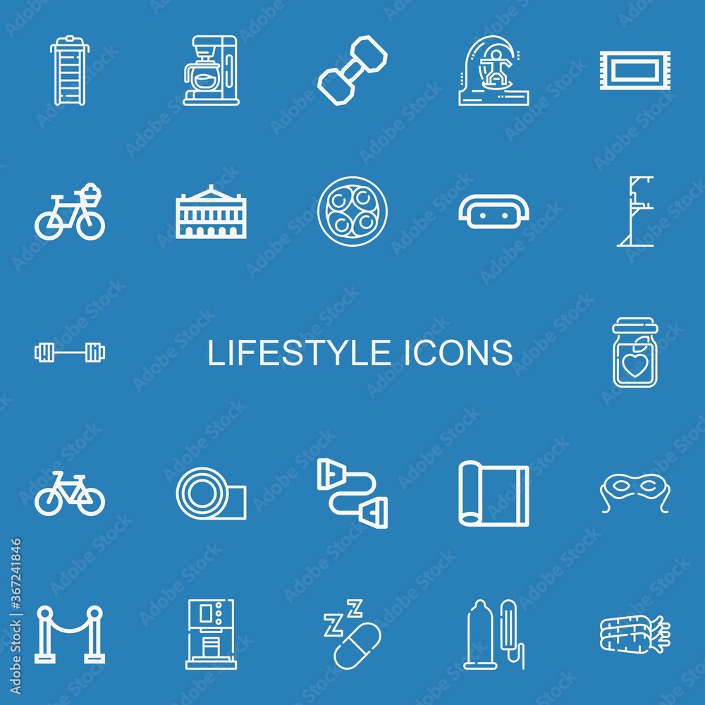 Editable 22 lifestyle icons for web and mobile Editable 22 lifestyle icons for web and mobile