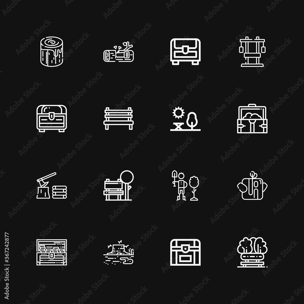 Editable 16 trunk icons for web and mobile Editable 16 trunk icons for web and mobile