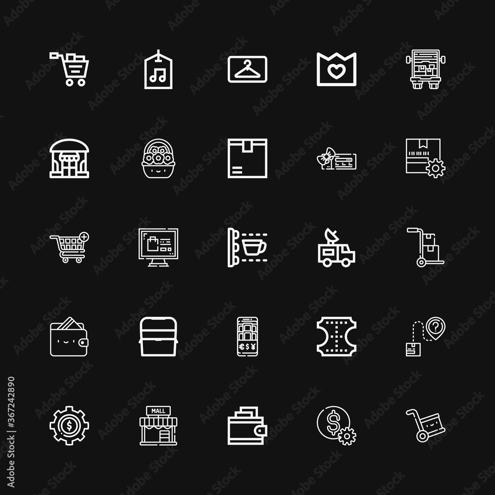 Editable 25 retail icons for web and mobile Editable 25 retail icons for web and mobile