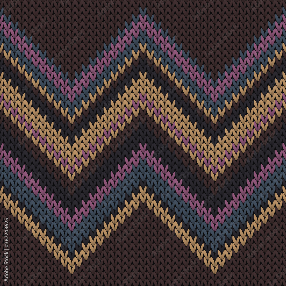 Cool zig zal lines knitting texture geometric 