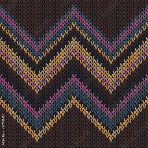 Cool zig zal lines knitting texture geometric 