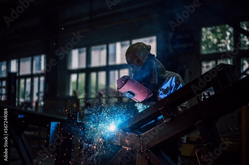 worker working in factory