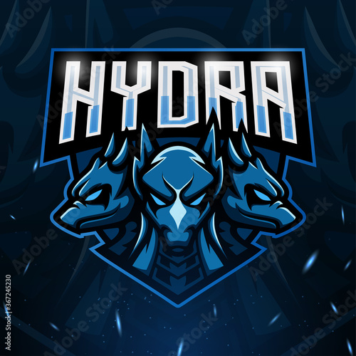 Hydra mascot esport logo design