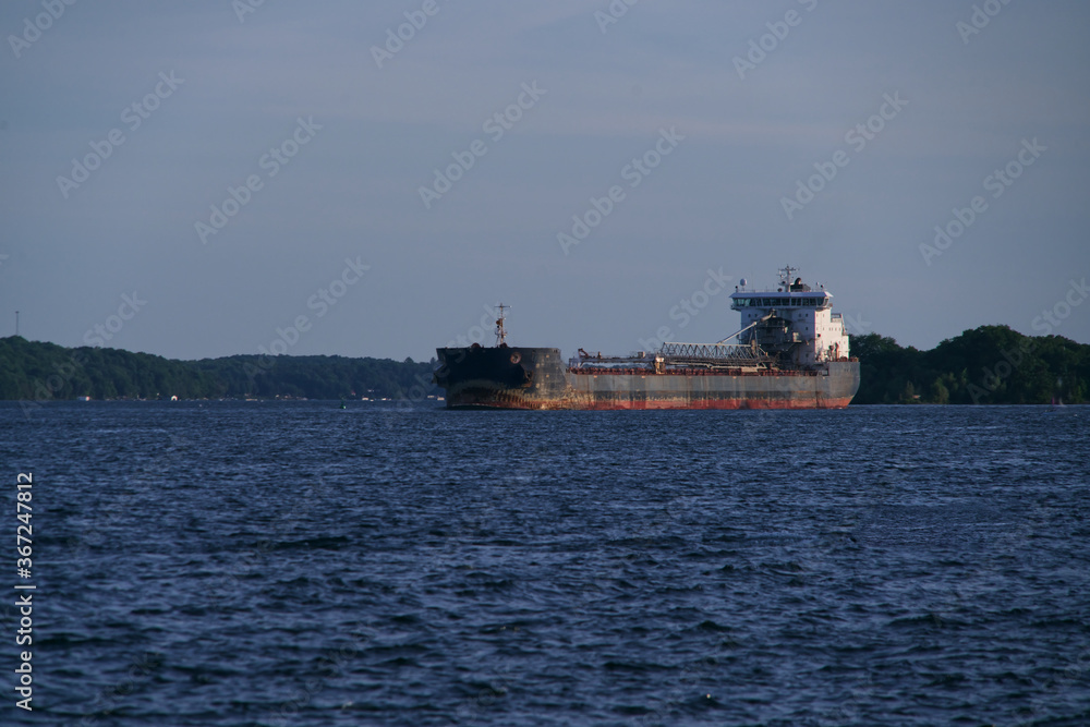A tanker on the St. Lawerence River