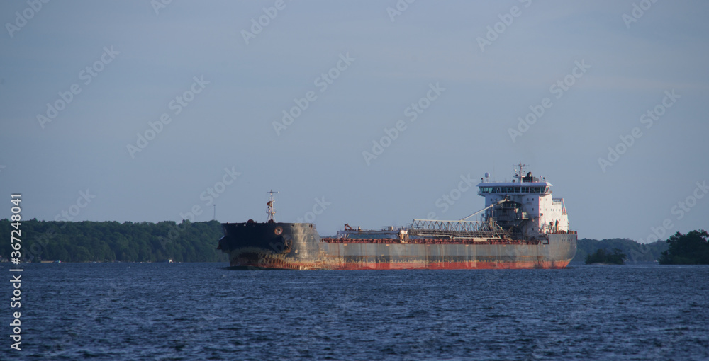 A tanker on the St. Lawerence River A tanker on the St. Lawerence River