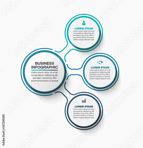 Business circle. timeline infographic icons designed for abstract background template milestone element modern diagram process technology digital marketing data presentation chart Vector 