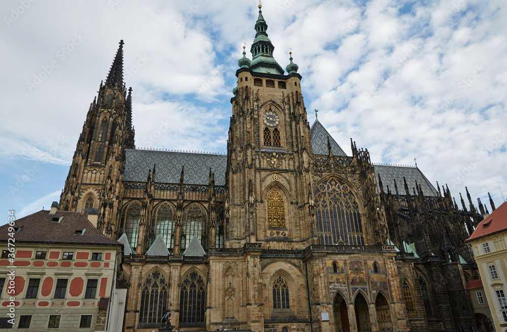 St. Vitus Cathedral. Cityscape of Praha, Czech.
