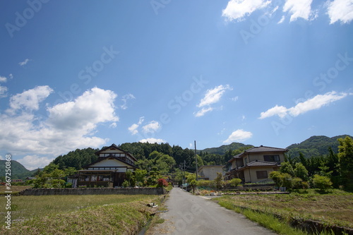 typical rural landscape in Japan