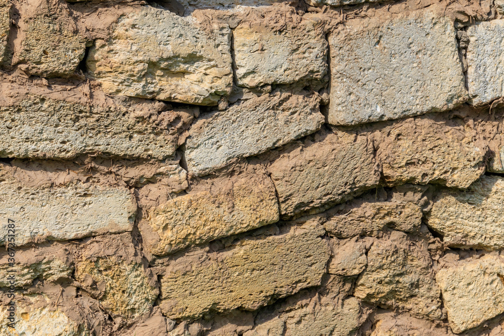 Background of the old shell rock block wall Background of the old shell rock block wall