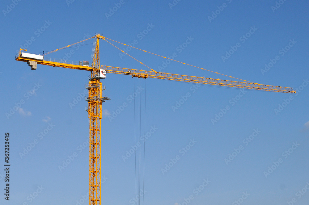 construction crane against sky