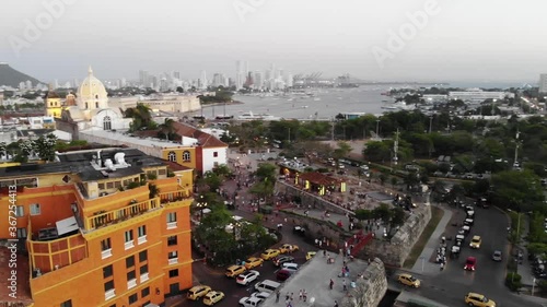 panorama of the old town of cartagena
