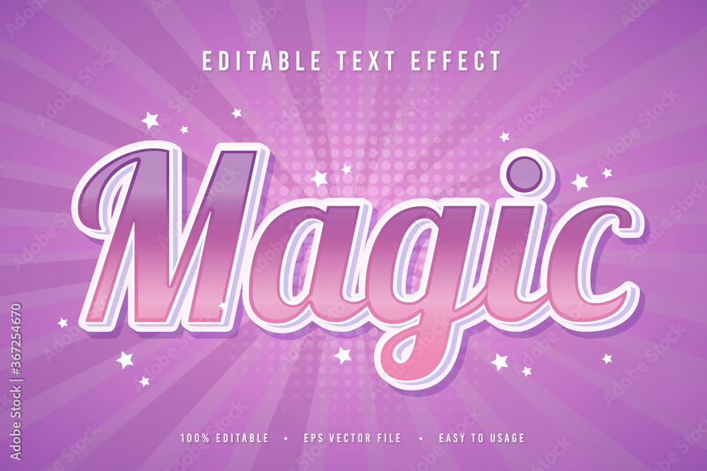 decorative magic Font and Alphabet vector