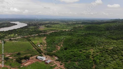 aerial view of the city