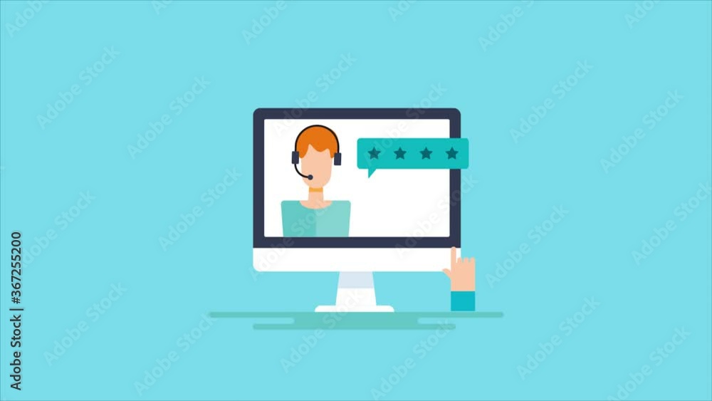 Customer support, experience and rating concept. Customer providing star rating after online support and service, business and communication technology. 2d animation, 4k video clip. Customer support, experience and rating concept. Customer providing star rating after online support and service, business and communication technology. 2d animation, 4k video clip.