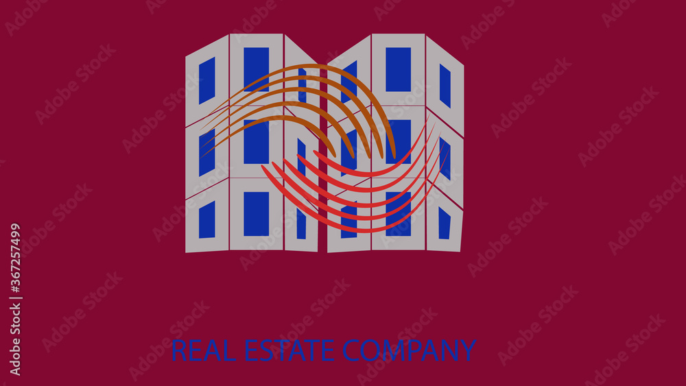 A real estate and property business logo concept