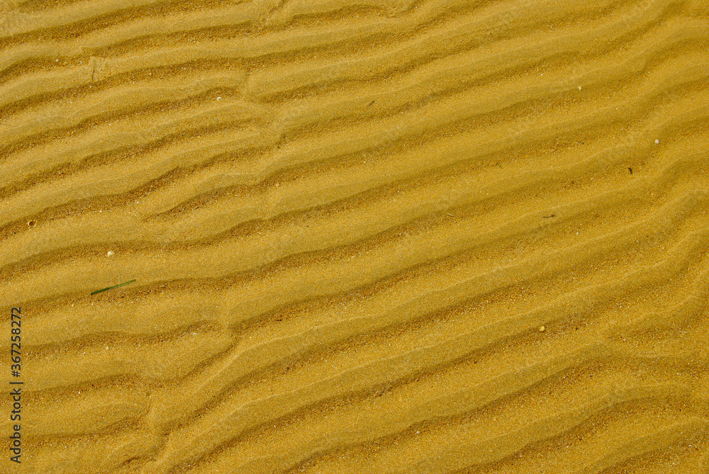 Texture of yellow sand in the beach Texture of yellow sand in the beach