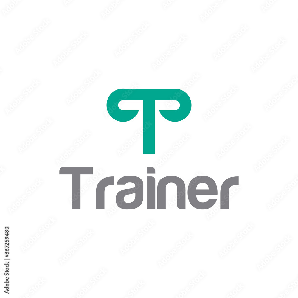 T, Trainer Logo Vector Simple Templates T, Trainer Logo Vector Simple Templates