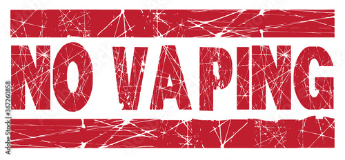 No Vaping Red Ink Stamp