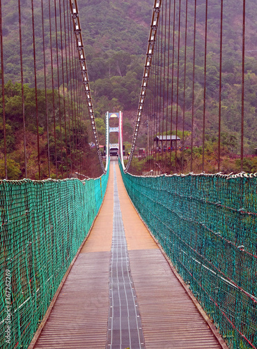 Old Style Suspension Bridge photo