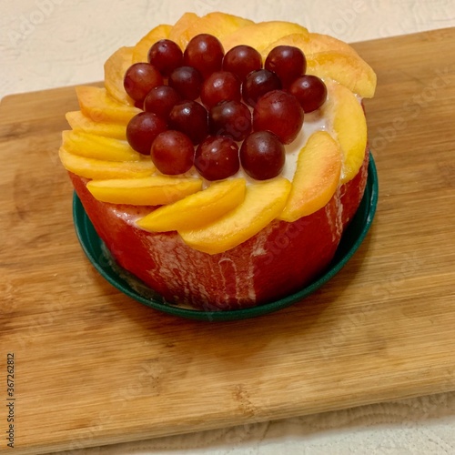 fruit cake with fruit