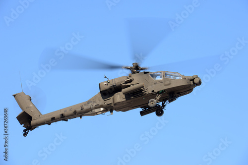 Plakat w ramie Apache Military Helicopter