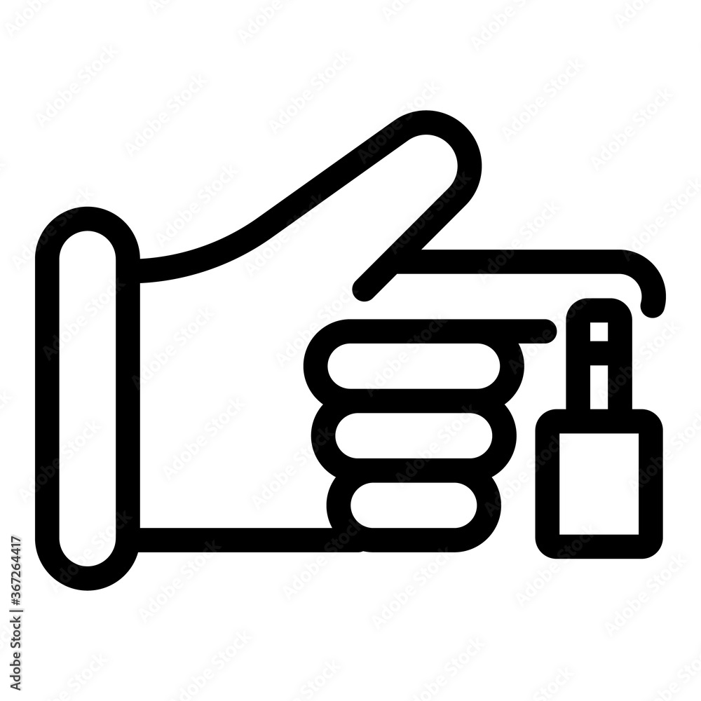 Sport finger injury icon. Outline sport finger injury vector icon for web design isolated on white background Sport finger injury icon. Outline sport finger injury vector icon for web design isolated on white background