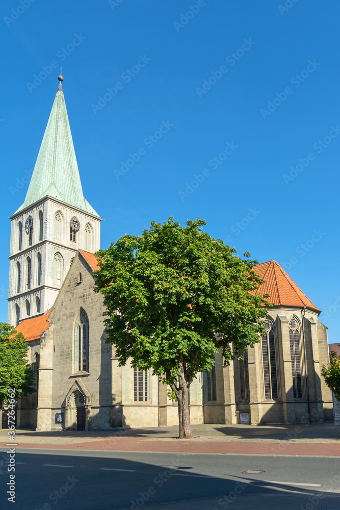 Die Evangelische Pauluskirche im Zentrum der Stadt Hamm, Nordrhein-Westfalen