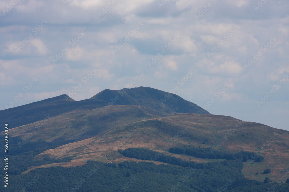 Polska , Bieszczady , sierpień 2017 , widok na Tarnicę 