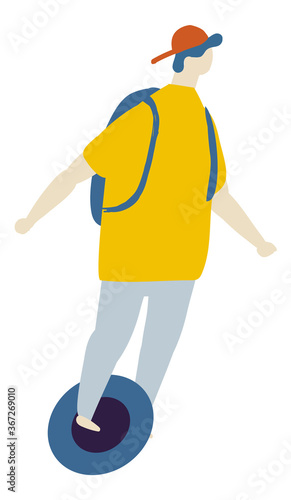 Man, Guy Flat Character Flat Vector