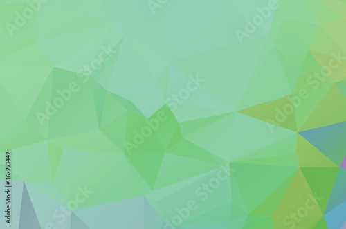 light Green geometric designs. Vector, multicolor geometric background