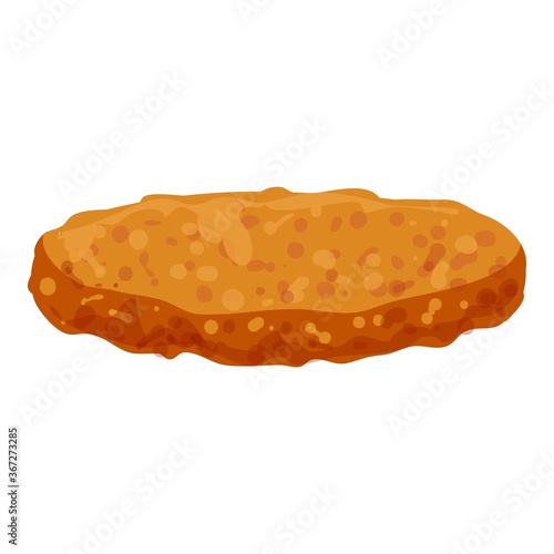 Burger kotleta icon. Cartoon of burger kotleta vector icon for web design isolated on white background