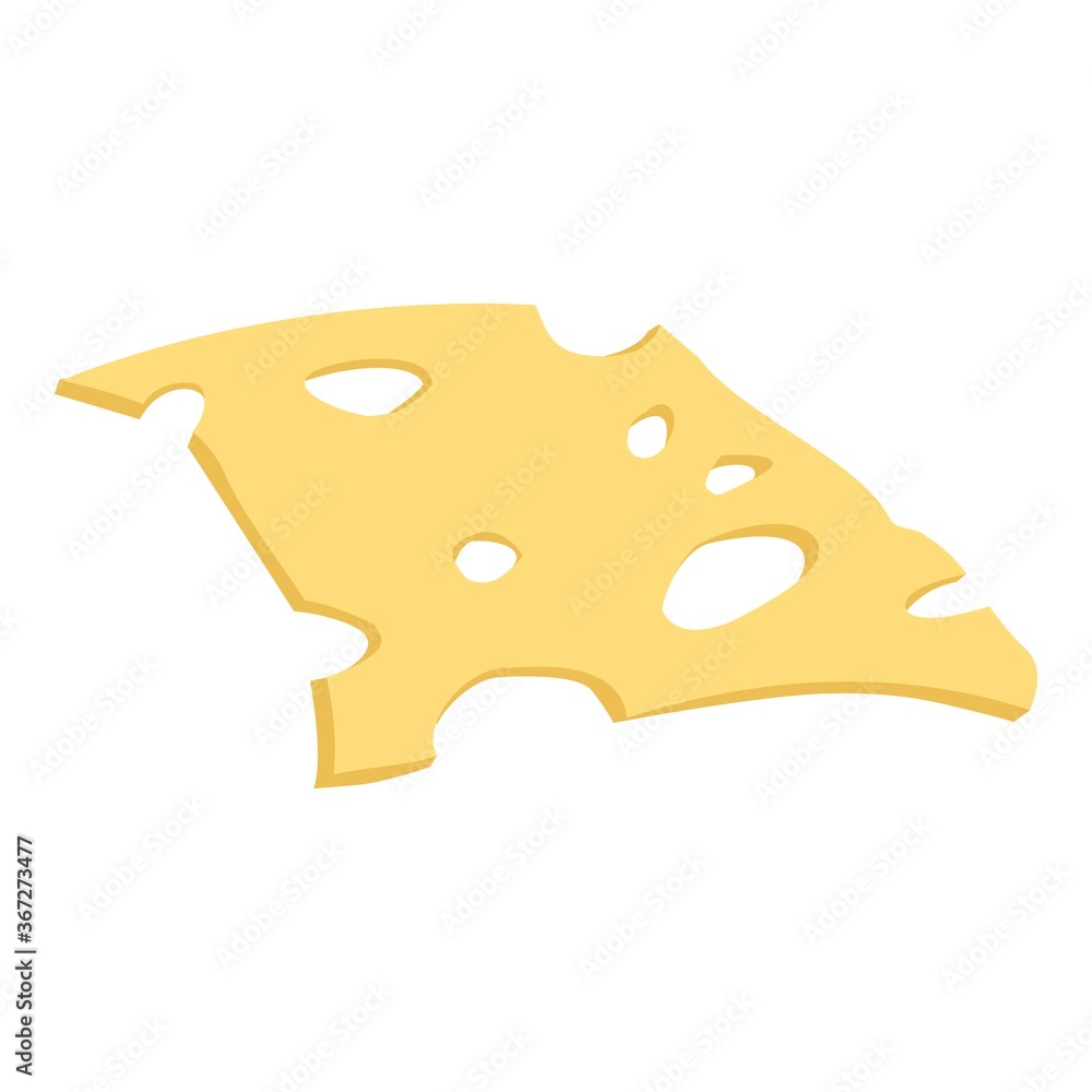 Cheese burger part icon. Cartoon of cheese burger part vector icon for web design isolated on white background Cheese burger part icon. Cartoon of cheese burger part vector icon for web design isolated on white background