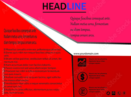 modern info graphic vector template design.