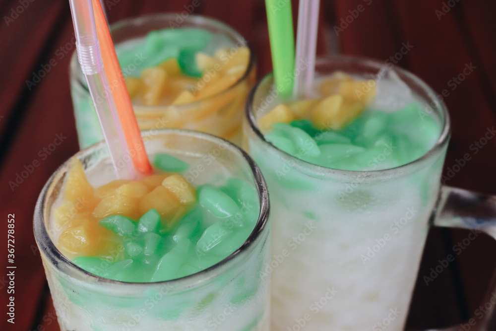 Es Cendol, Java traditional drink. Cendol is an iced sweet popular
